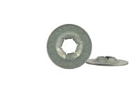 Flat Round Type Pushnut 1/8" Steel/Mech Zinc; .014 Thk 2