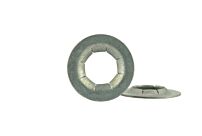 Flat Round Type Pushnut 5/16" Steel/Mech Zinc; .020 Thk