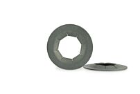 Flat Round Type Pushnut 3/8" Steel/Galvenized