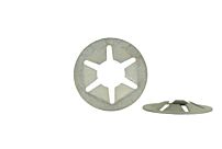 Flat Round Type Pushnut 3/8" Steel/Mech Zinc 1