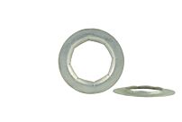 Flat Round Pushnut 5/8" Steel/Mech Zinc & Trivalent Chromate