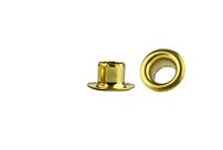 A942Brass Rolled Flange Eyelet Brass/Plain