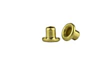 GS2-2Brass Rolled Flange Eyelet Brass/Plain