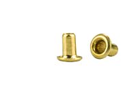 GS2-3Brass Rolled Flange Eyelet Brass/Plain