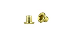 GS3-3Brass Rolled Flange Eyelet Brass/Plain