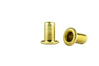 GS3-5Brass Rolled Flange Eyelet Brass/Plain