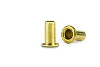 GS3-6Brass Rolled Flange Eyelet Brass/Plain