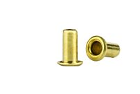 GS3-6Brass Rolled Flange Eyelet Brass/Plain