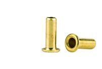 GS3-8Brass Rolled Flange Eyelet Brass/Plain