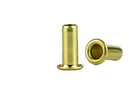 GS4-10Brass Rolled Flange Eyelet Brass/Plain