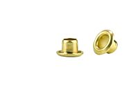 GS4-3Brass Rolled Flange Eyelet Brass/Plain
