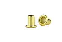 GS4-6Brass Rolled Flange Eyelet Brass/Plain