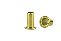 GS4-8Brass Rolled Flange Eyelet Brass/Plain