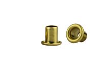 GS5-6Brass Rolled Flange Eyelet Brass/Plain