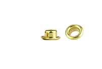 GS6-3Brass Rolled Flange Eyelet Brass/Plain