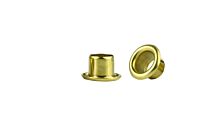 GS8-6Brass Rolled Flange Eyelet Brass/Plain
