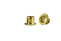 GS8-7Brass Rolled Flange Eyelet Brass/Plain