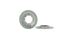 Flat Round Pushnut 3/16" Steel/Mech Zinc