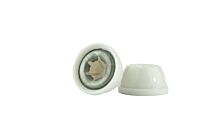 Colored Cap Type Pushnut Fastener 5/16" Plastic/White