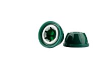 Colored Cap Type Pushnut Fastener 3/8" Plastic/Green