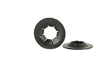Flat Round Pushnut 3/16" Steel/Black Phos