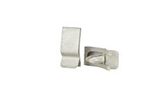 Tube Cable Clips Magni Silver