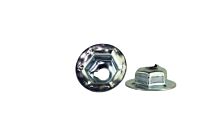 Capped Washer Lock Nut 10-24 Steel/Zinc Electro