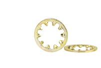 1/4 Internal Lock Washer Zinc Yellow